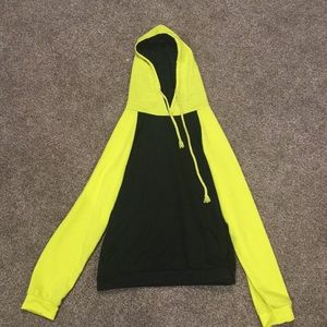 Yellow black hoodie